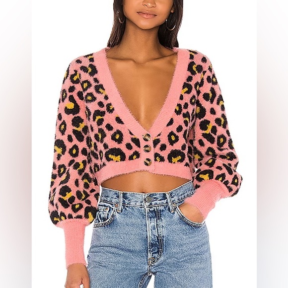 For Love And Lemons Sweaters - For Love & Lemons Cropped Cardigan